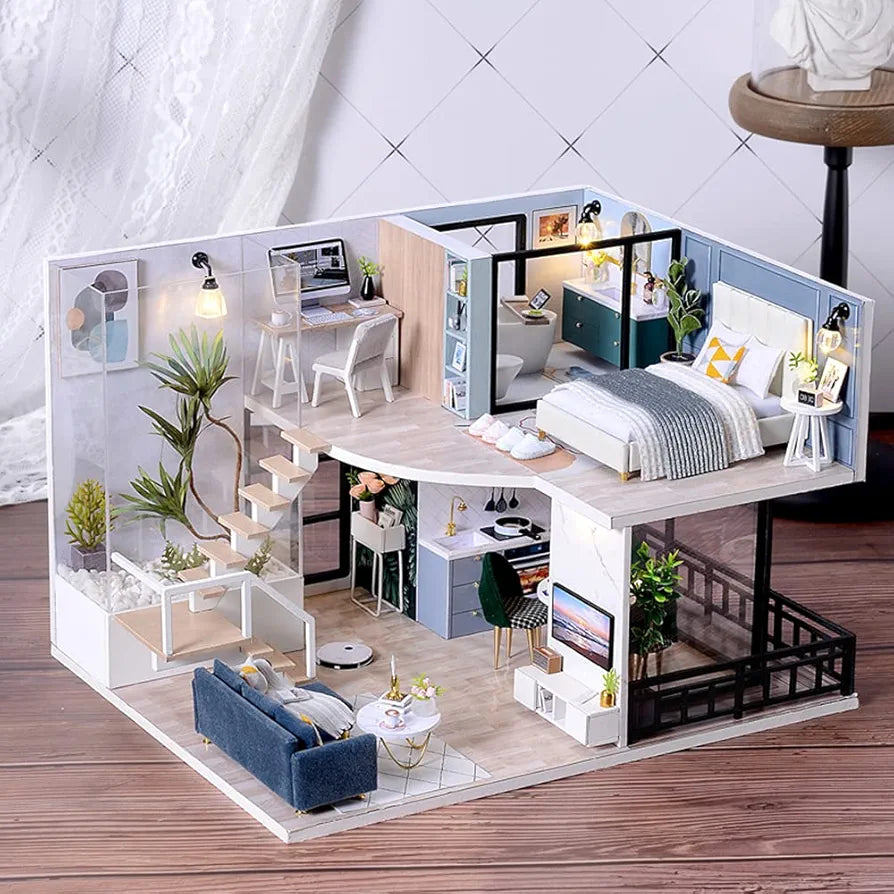 DIY Miniature House 3D Wooden Puzzle Craft Kit