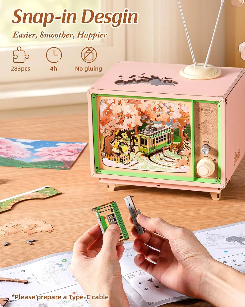 Rolife Sakura Dreamy Tour DIY Miniature House Kit