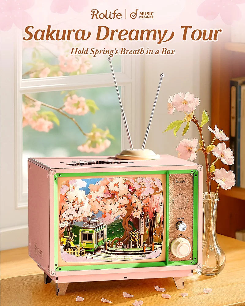 Rolife Sakura Dreamy Tour DIY Miniature House Kit