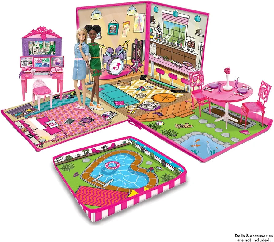 Barbie Dreamhouse ZipBin: 40-Doll Storage and Playmat