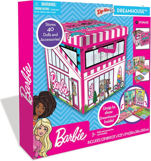 Barbie Dreamhouse ZipBin: 40-Doll Storage and Playmat